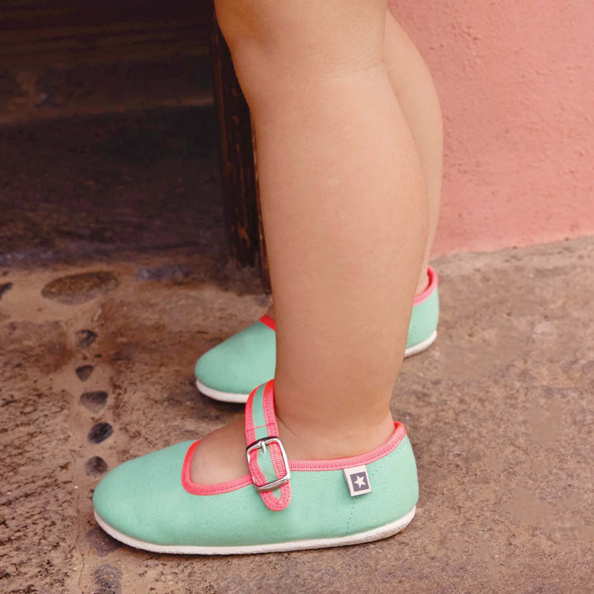 KIDS Bonton Jane Buckled Shoes - Green - Image 6 of 8