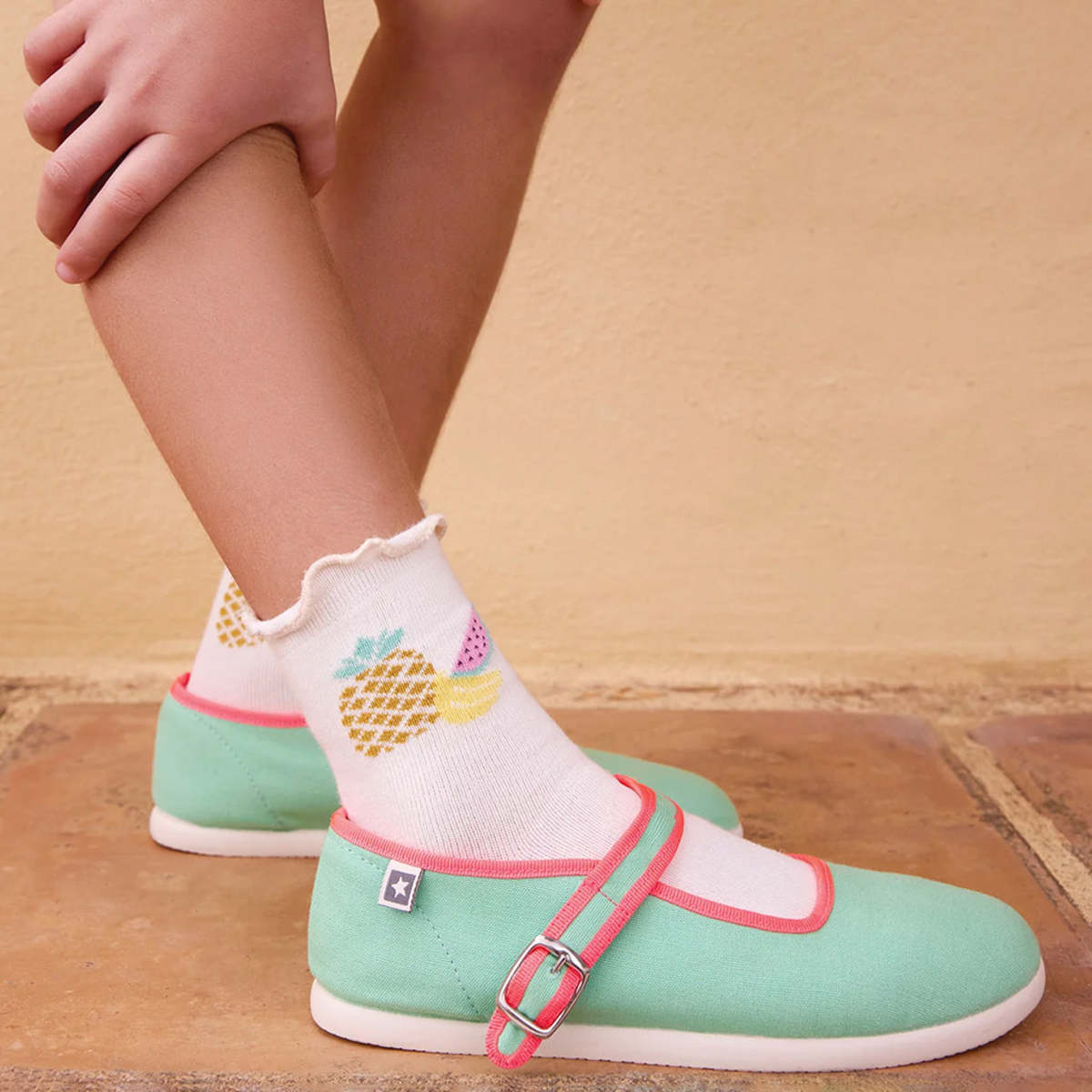 KIDS Bonton Jane Buckled Shoes - Green - Image 8 of 8