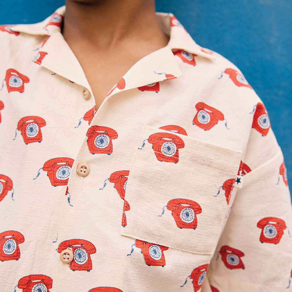 KIDS Bonton Las Vegas Shirt Phone Print - Cream - Image 6 of 6