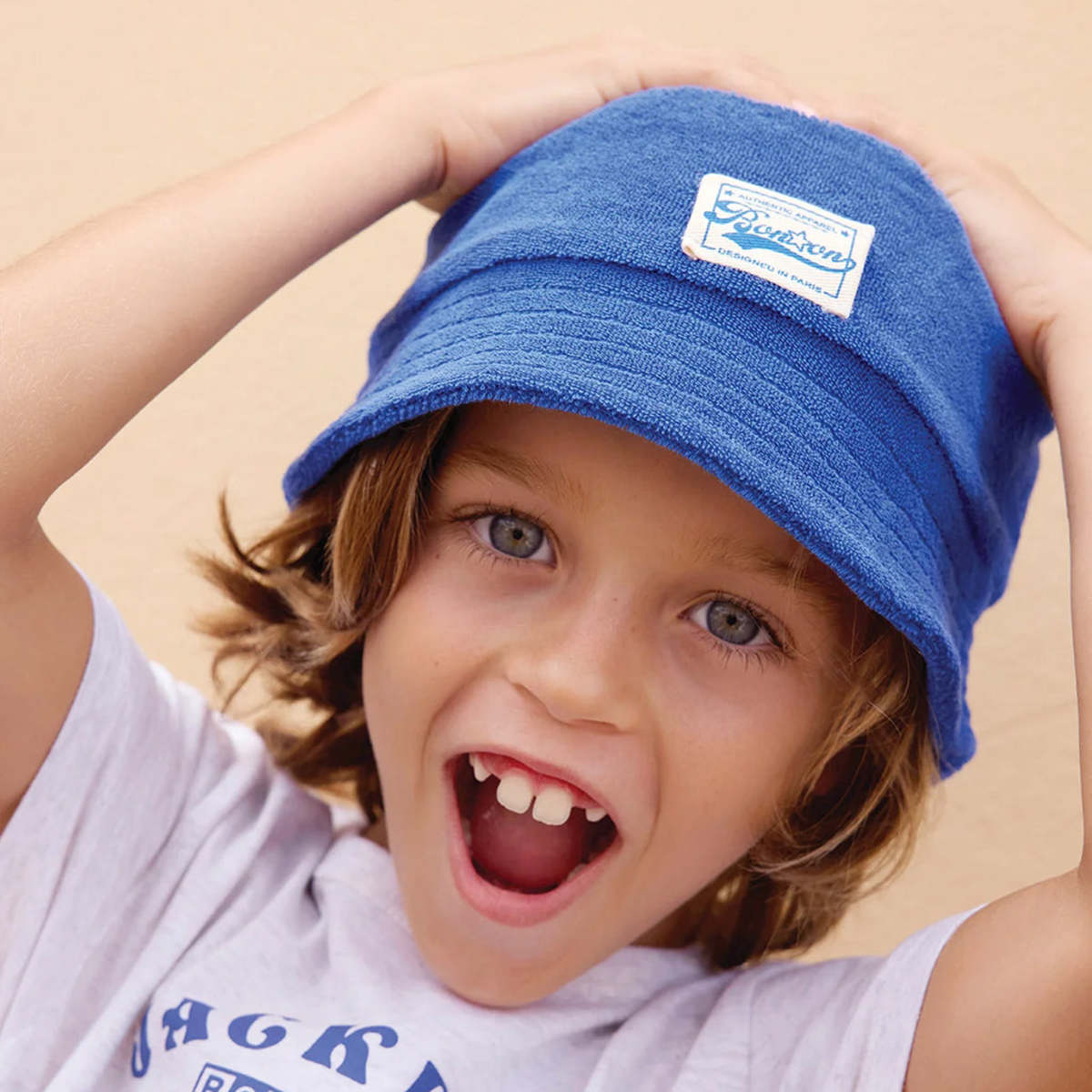 KIDS Bonton Le Bob Hat - Blue - Image 5 of 6