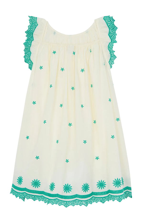 KIDS Bonton Lena Dress - Ecru White