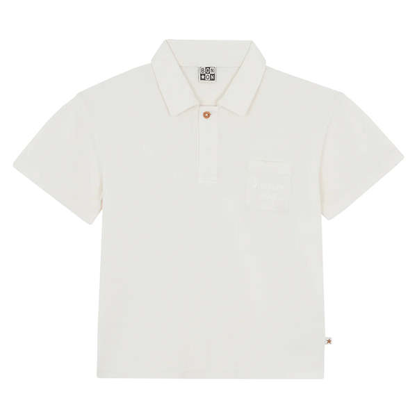 KIDS Bonton Livio Polo T-Shirt - White KIDS Bonton Livio Polo T-Shirt - White