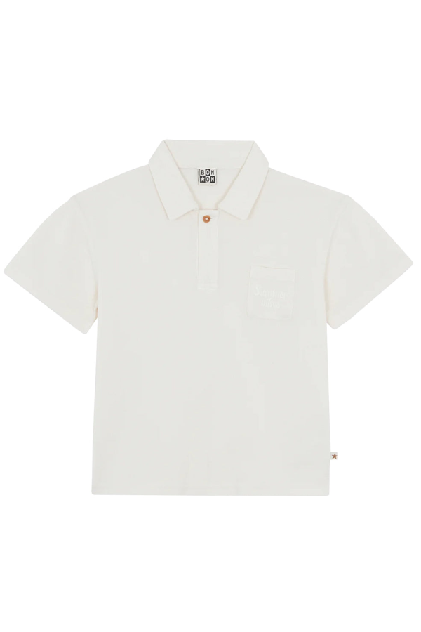 KIDS Bonton Livio Polo T-Shirt - White