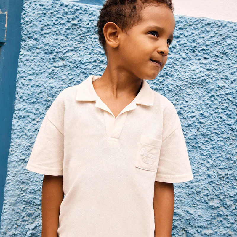 KIDS Bonton Livio Polo T-Shirt - White