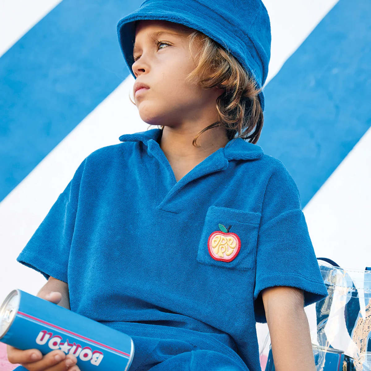 KIDS Bonton Livio Polo T-Shirt - Blue - Image 8 of 9