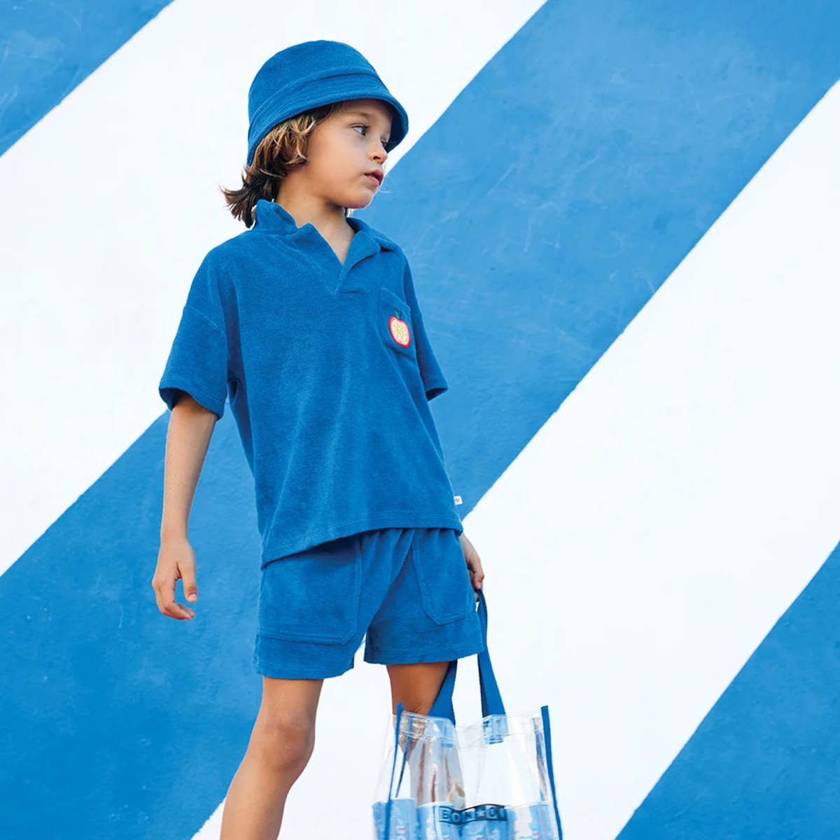KIDS Bonton Livio Polo T-Shirt - Blue - Image 9 of 9