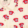 KIDS Bonton Lulu Dress Phone Print Dress - Cream - Thumbnail 3