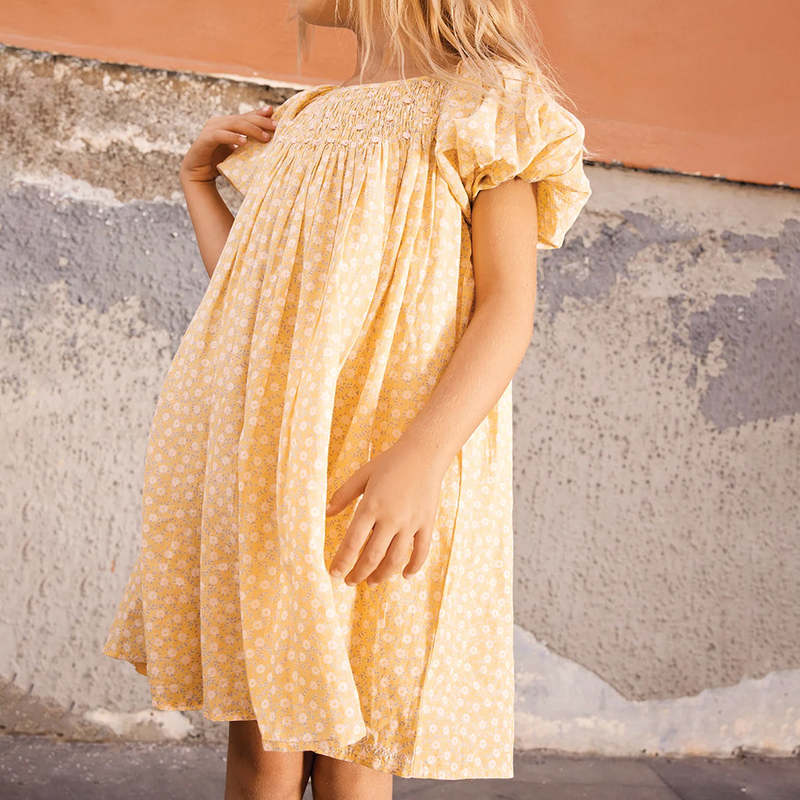 KIDS Bonton Nala Foulfeur Dress - Yellow