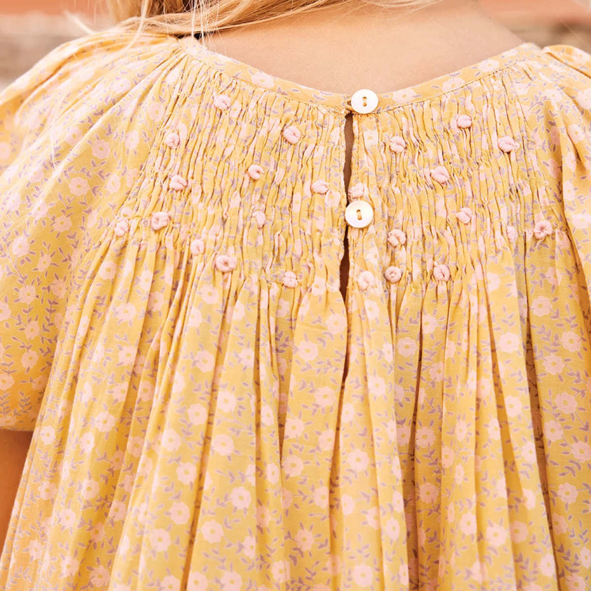 KIDS Bonton Nala Foulfeur Dress - Yellow - Image 5 of 8