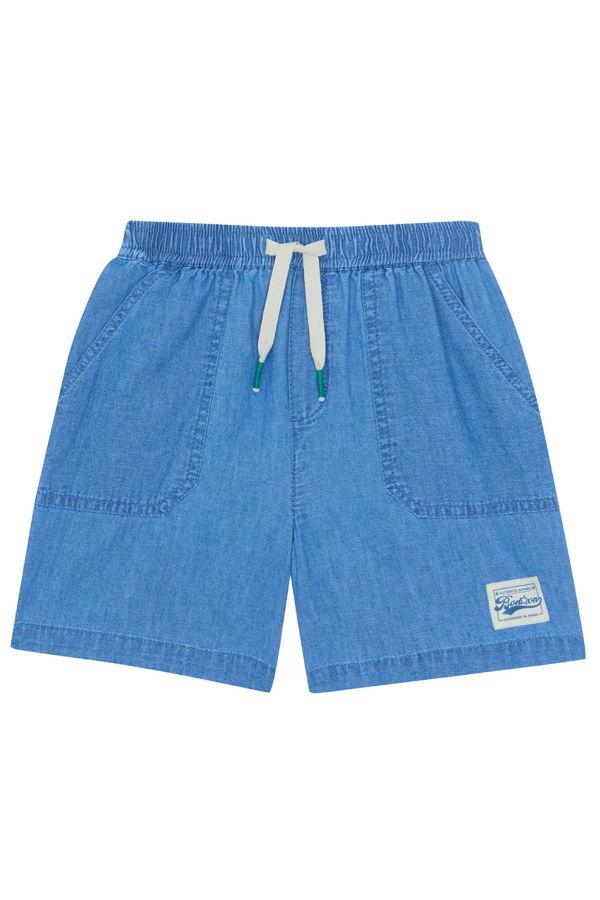 KIDS Bonton Naples Chambray Shorts - Blue