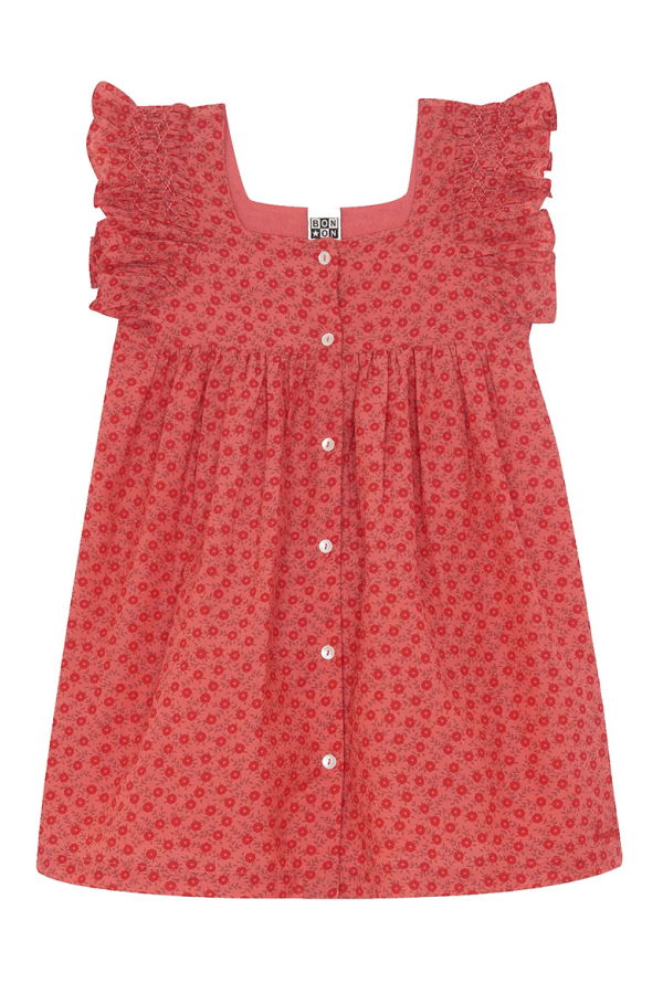 KIDS Bonton Nonna Dress - Red