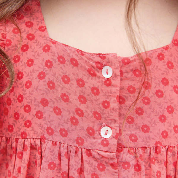 KIDS Bonton Nonna Dress - Red