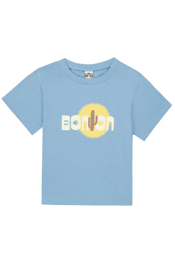 KIDS Bonton Tubo Cactus Print Tee - Blue