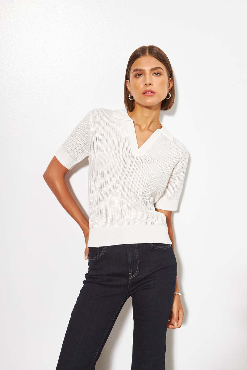 Line the Label Emery Sweater - Chalk