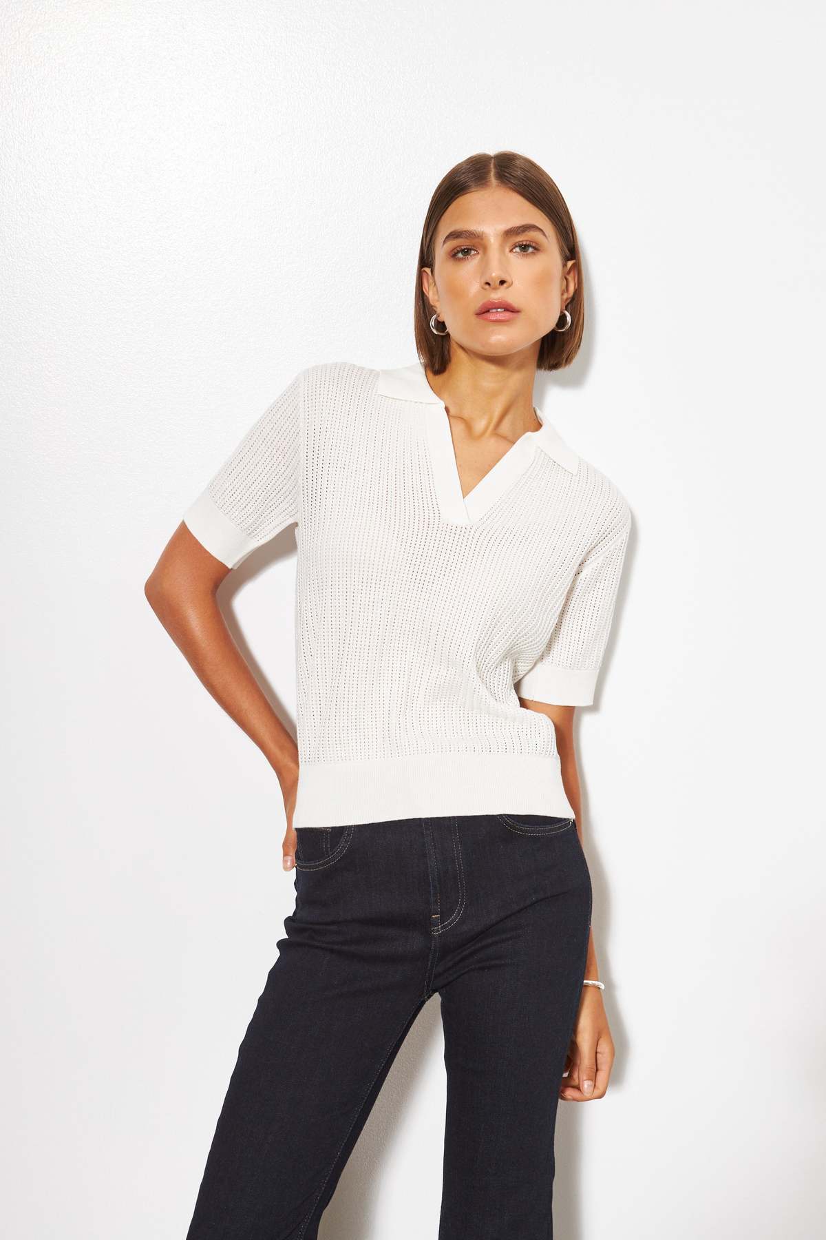 Line the Label Emery Sweater - Chalk - Image 5 of 6