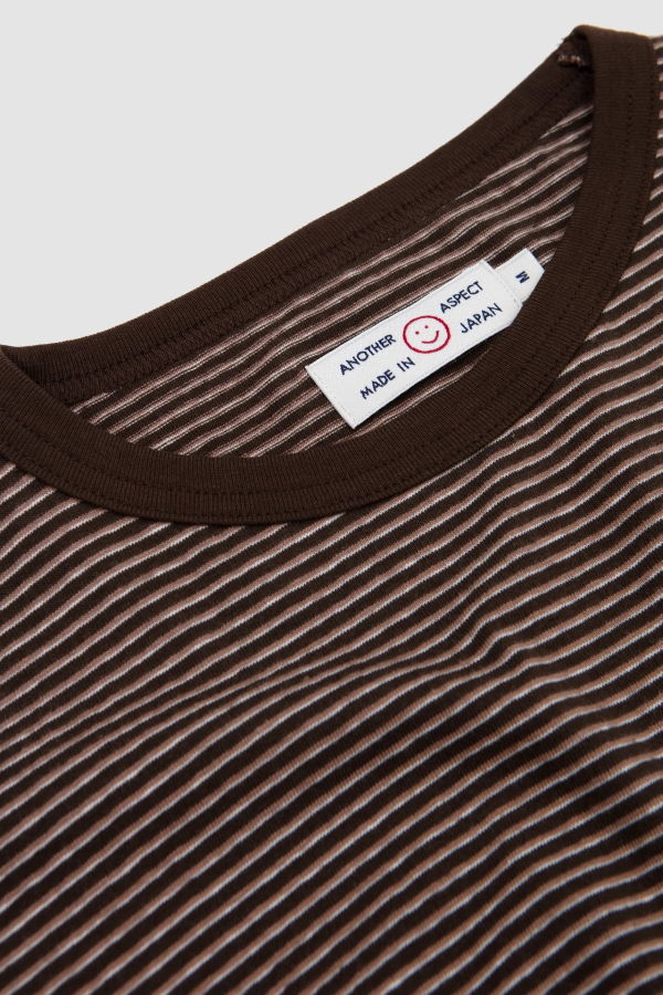 Another Aspect Another T-Shirt 3.0 JPN Brown Stripe Tee