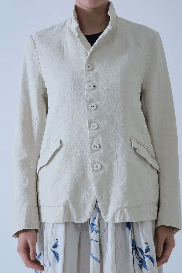 Pas de Calais Linen Cotton Tailored Jacket