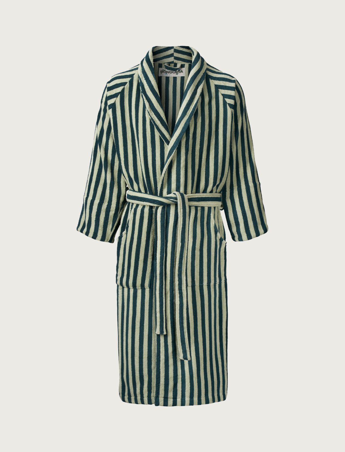 Bongusta Naram Bathrobe - Seafoam + Deep Teal - Image 1 of 2
