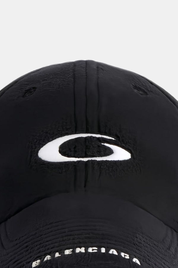 Balenciaga Logo Fleece Cap - Black