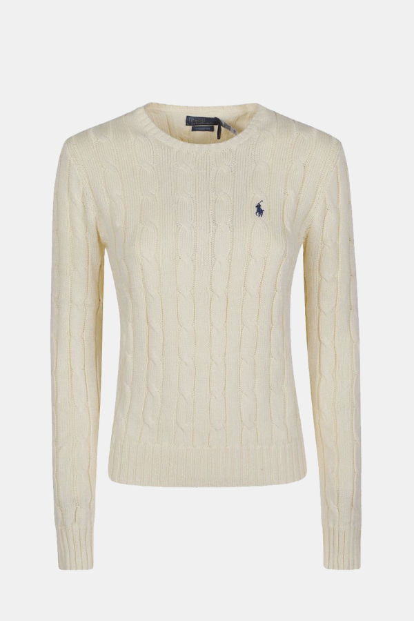 Polo Ralph Lauren Julianna Long Sleeve Pullover Sweater - Cream