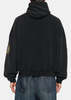 Balenciaga Faded Wash Black Large Zip-Up Hoodie - Faded Washed Black - Thumbnail 4