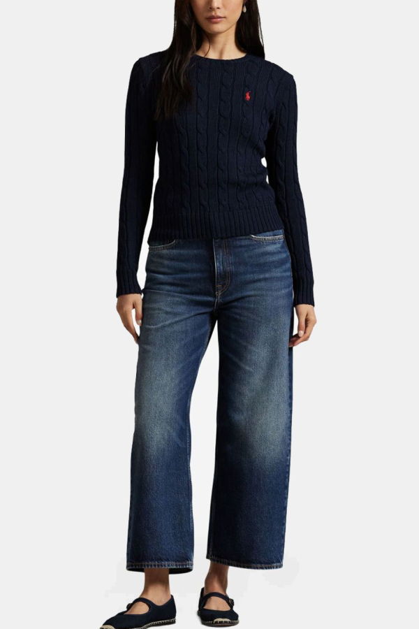 Polo Ralph Lauren Julianna Long Sleeve Pullover Sweater - Hunter Navy