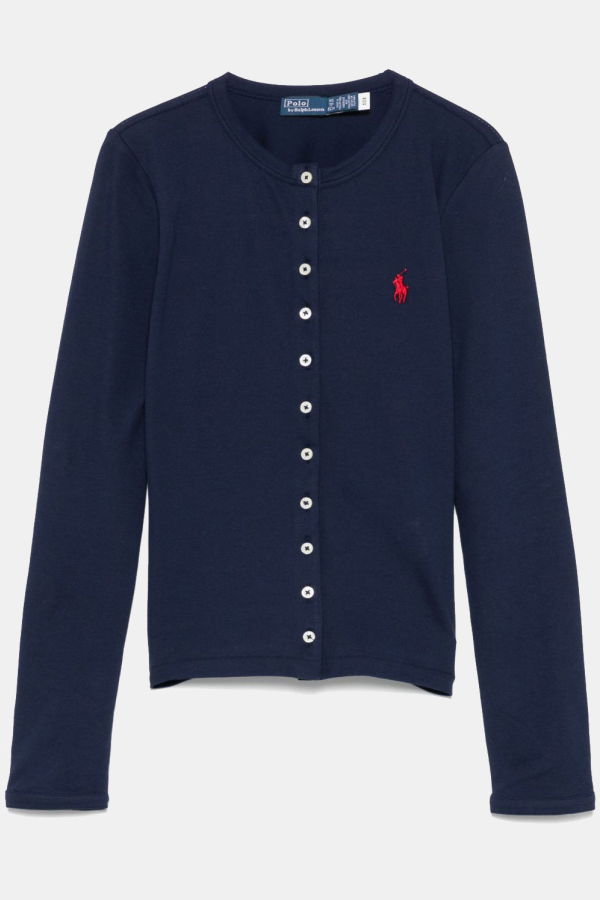 Polo Ralph Lauren Long Sleeve Cardigan - Newport Navy