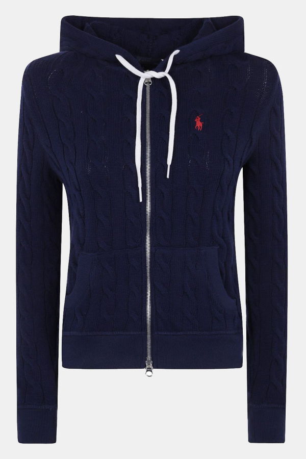 Polo Ralph Lauren Long Sleeve Full Zip Hoodie - Newport Navy
