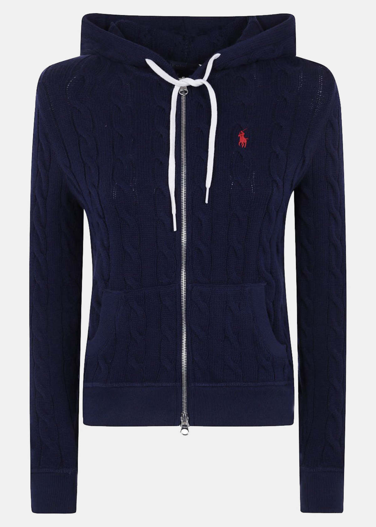 Polo Ralph Lauren Long Sleeve Full Zip Hoodie - Newport Navy - Image 1 of 3
