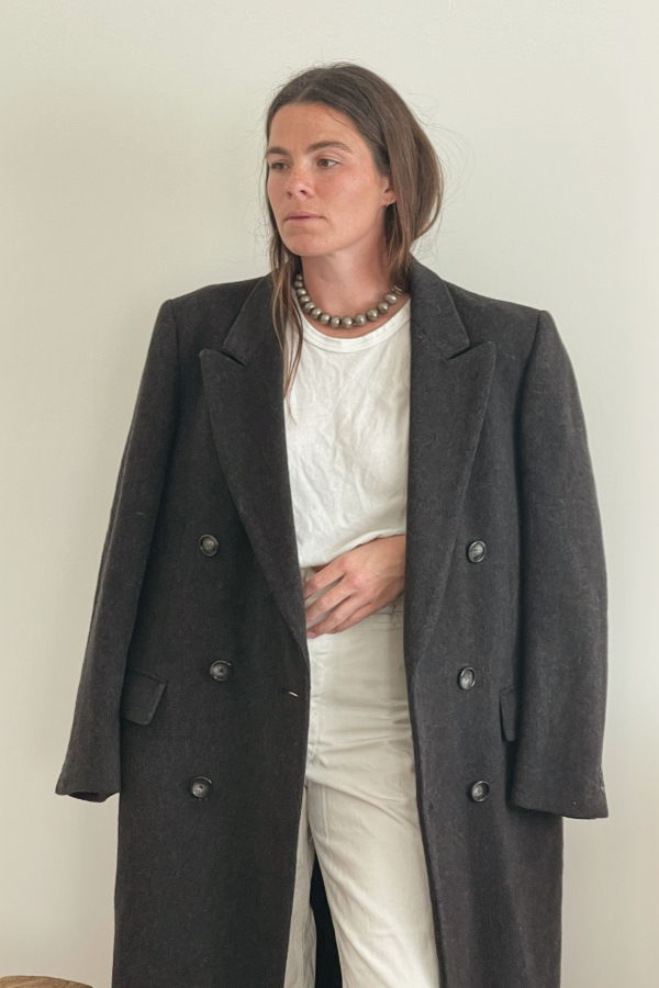 1980s Cashmere Wool Trench Coat