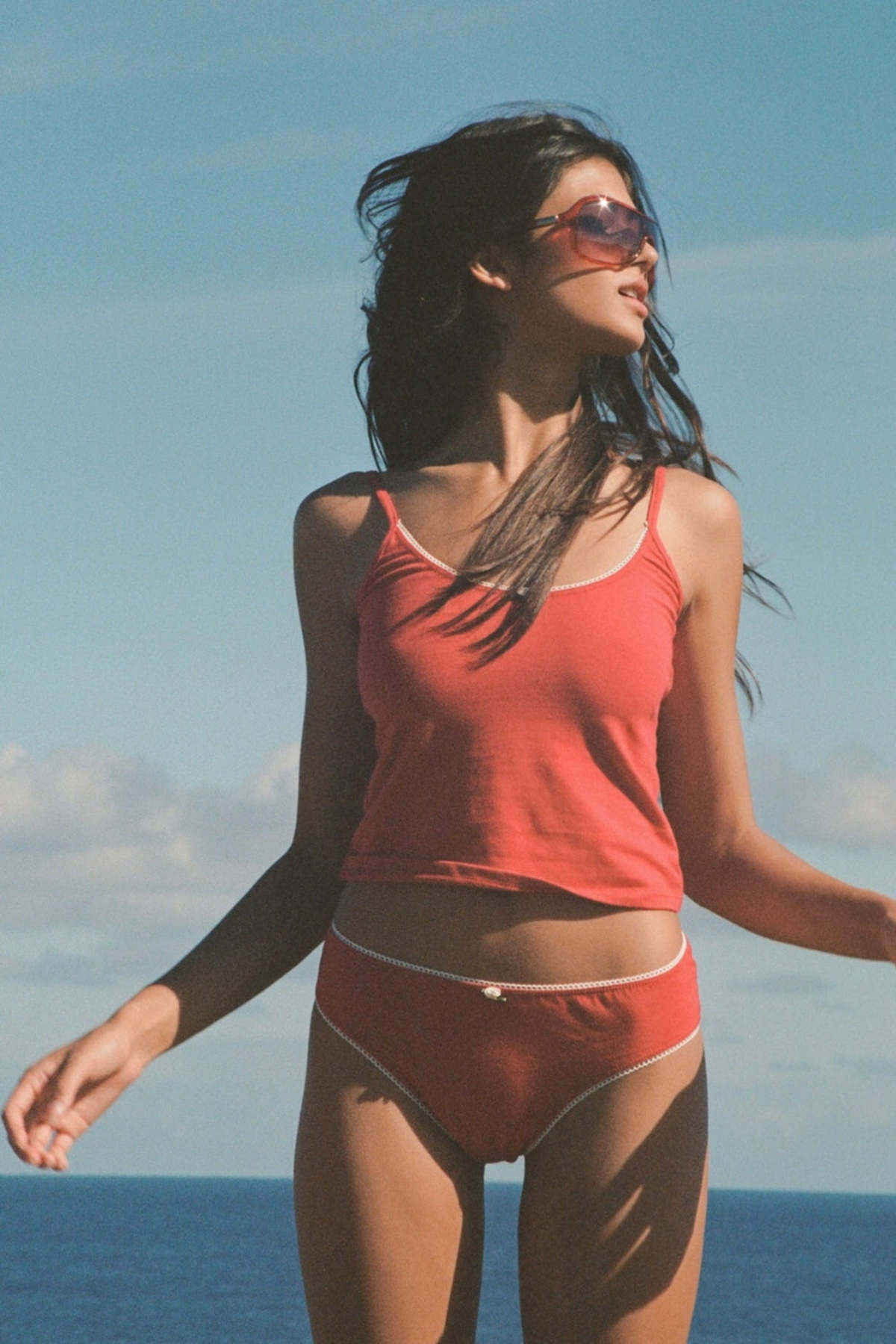 Rat Boi Scoop Back Cami - Cherry - Image 1 of 7