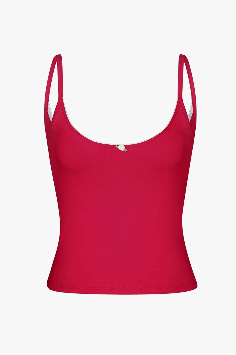 Rat Boi Scoop Back Cami - Cherry