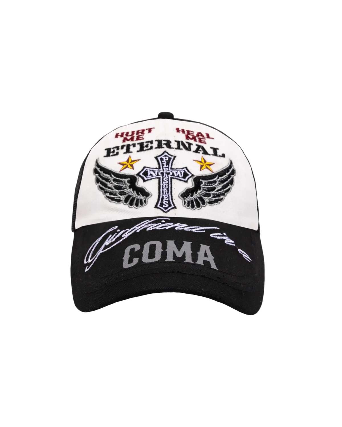 PLEASURES Coma Mesh Cap - Black - Image 1 of 3