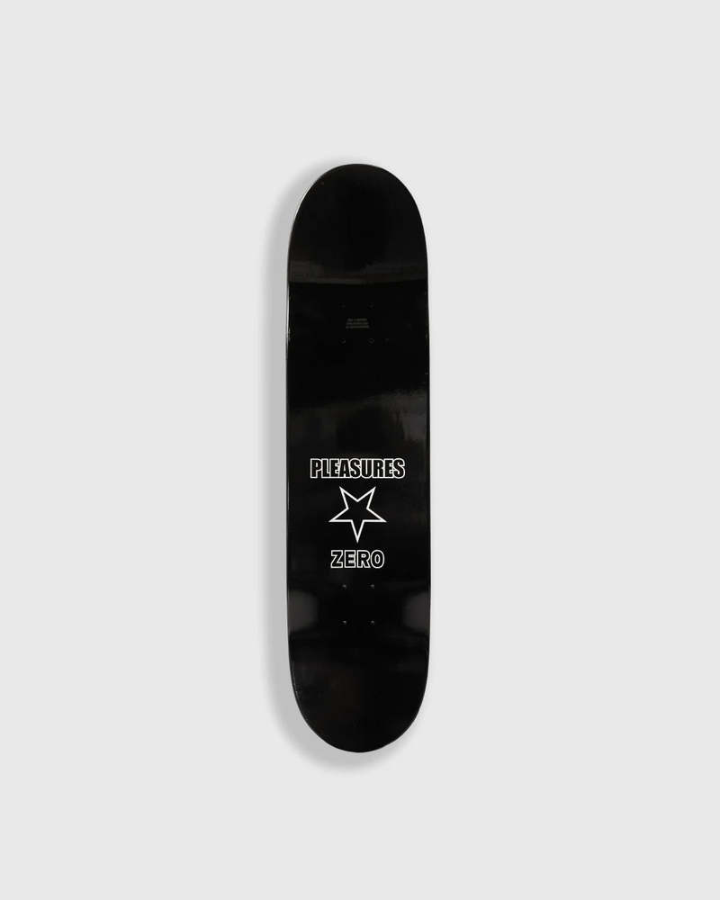PLEASURES Zero Collab Skate Deck