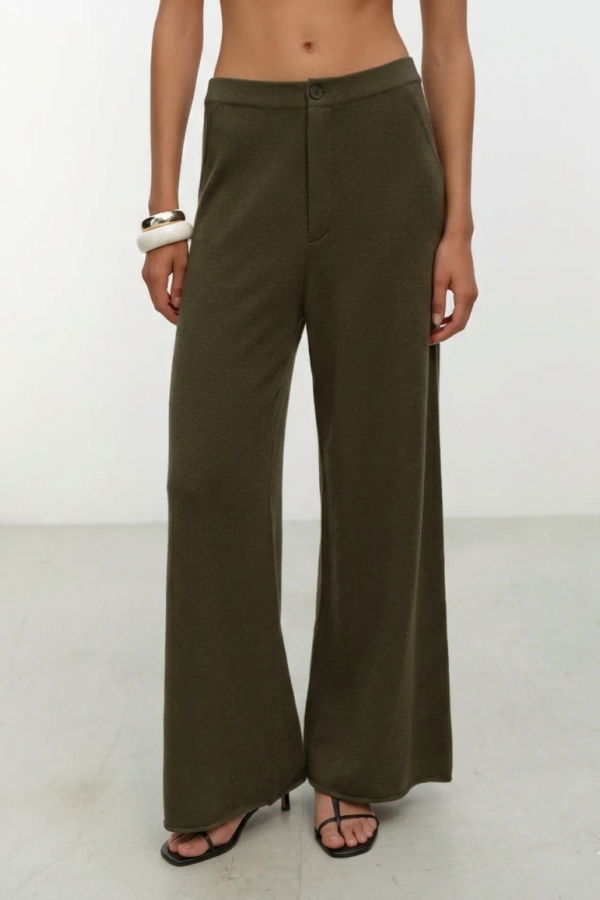 ELY ELY Linda Cashmere Pants - Ivy Green