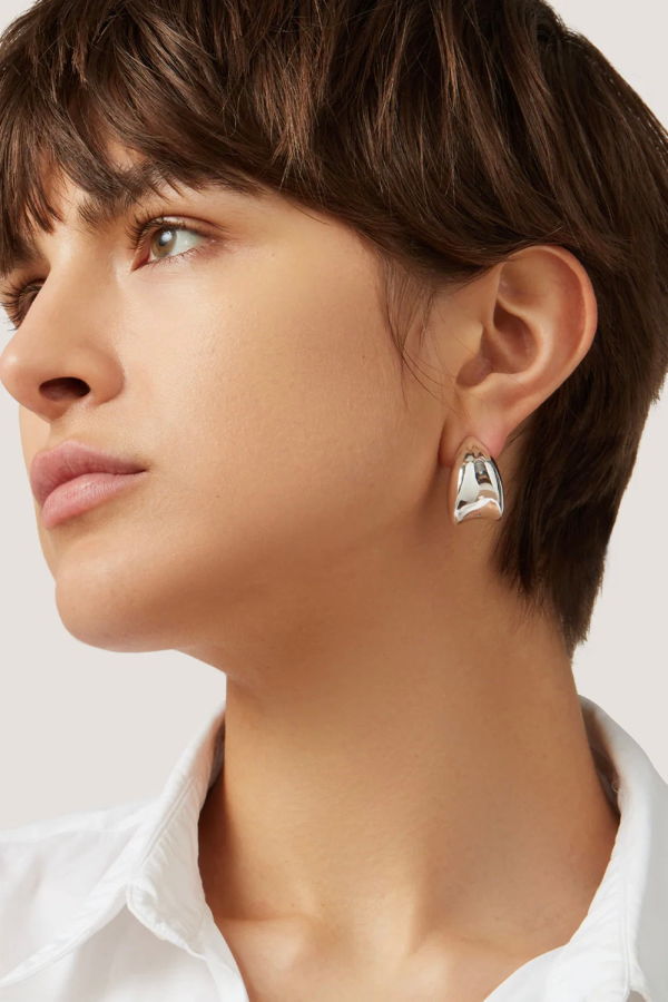 Jenny Bird Small Paige Puffs Earrings - Silver