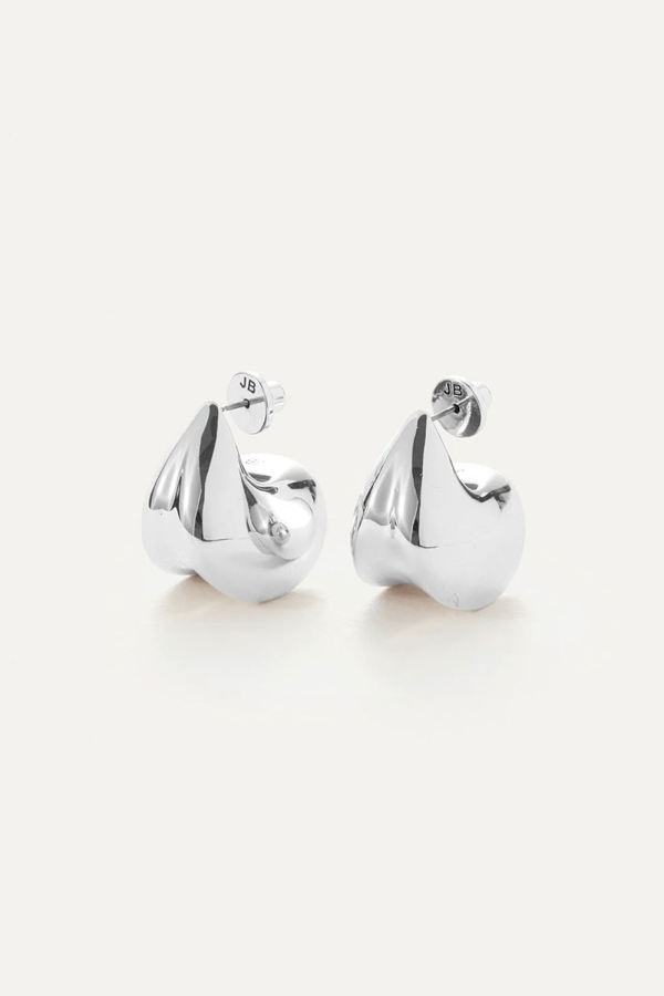 Jenny Bird Small Paige Puffs Earrings - Silver