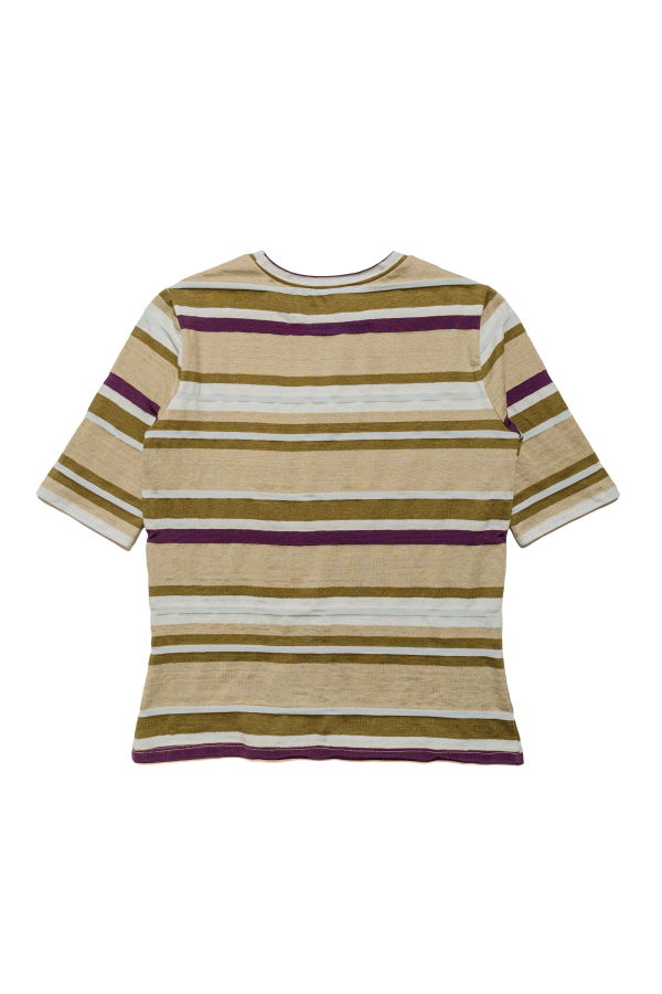 Wanze Short Sleeve Tee - Sand Stripe