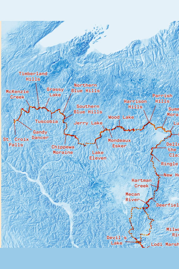 LATLONG.SHOP Ice Age Trail Print