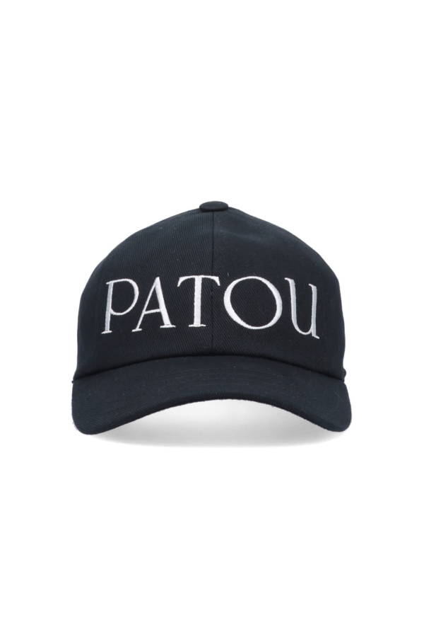 Patou Baseball Logo Beanie Hat - Black