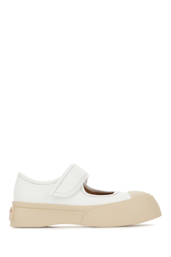 Marni Mary Jane Ballerinas - White
