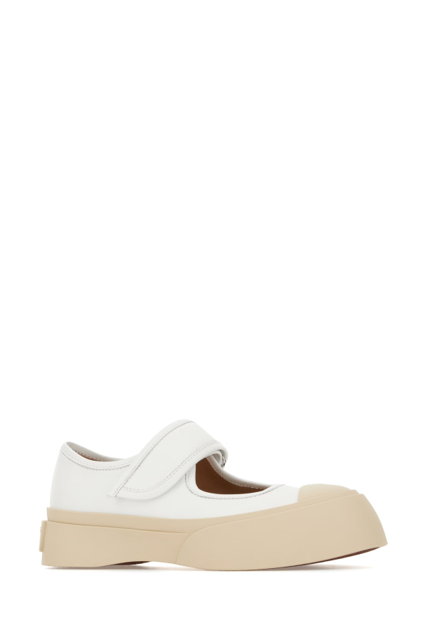 Marni Mary Jane Ballerinas - White