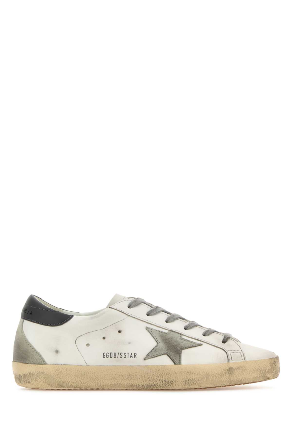 Golden Goose Multicolor Leather Super Star Classic Sneakers - White/Ice/Dark Gray