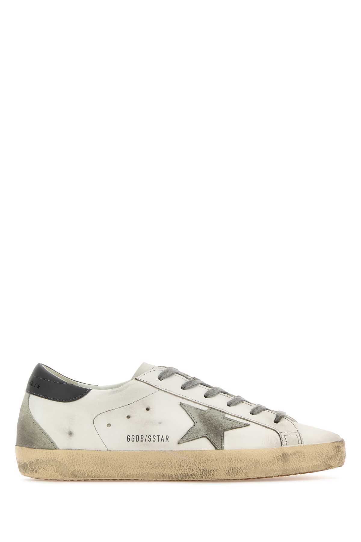 Golden Goose Multicolor Leather Super Star Classic Sneakers - White/Ice/Dark Gray - Image 1 of 2