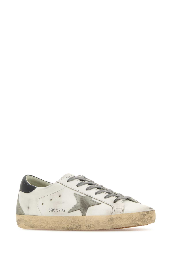 Golden Goose Multicolor Leather Super Star Classic Sneakers - White/Ice/Dark Gray