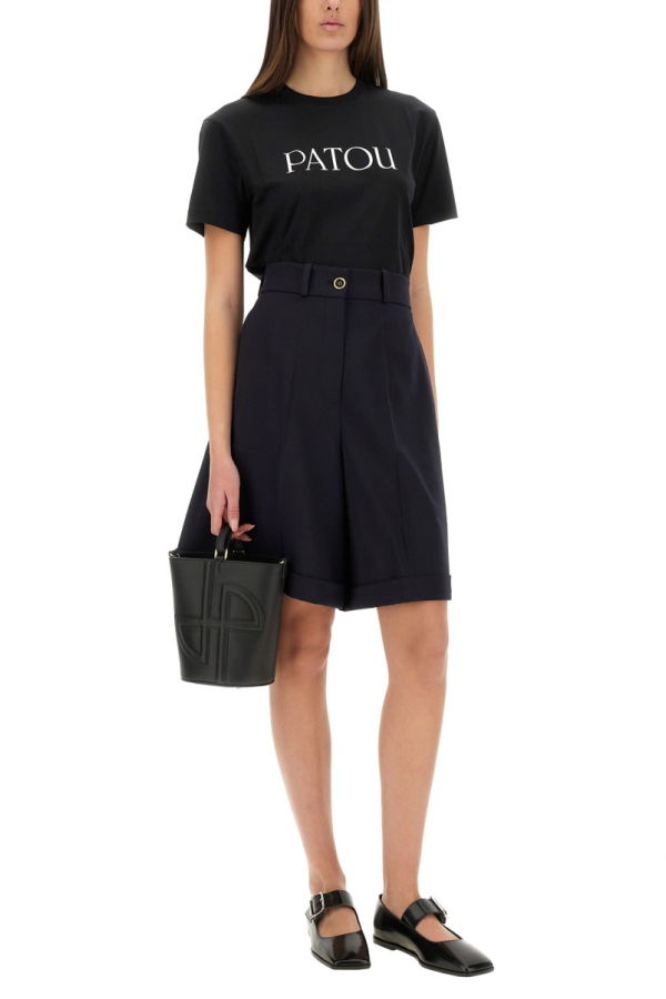 Patou Logo Print T-Shirt - Black