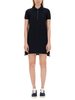 Thom Browne Cotton Pique Polo Shirt Dress - Blue - Thumbnail 1