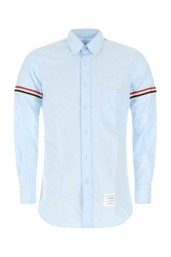 thom browne Powder Blue Cotton Shirt - Light Blue