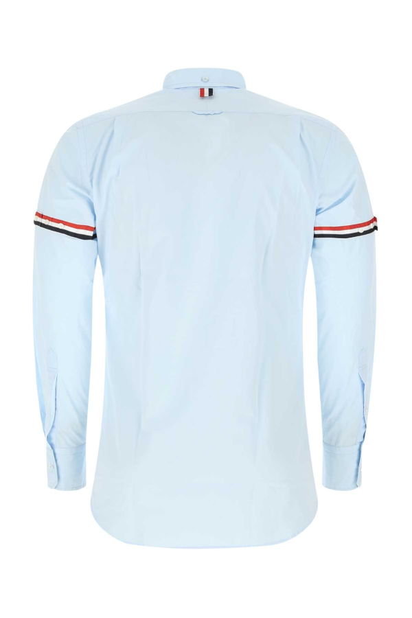 thom browne Powder Blue Cotton Shirt - Light Blue