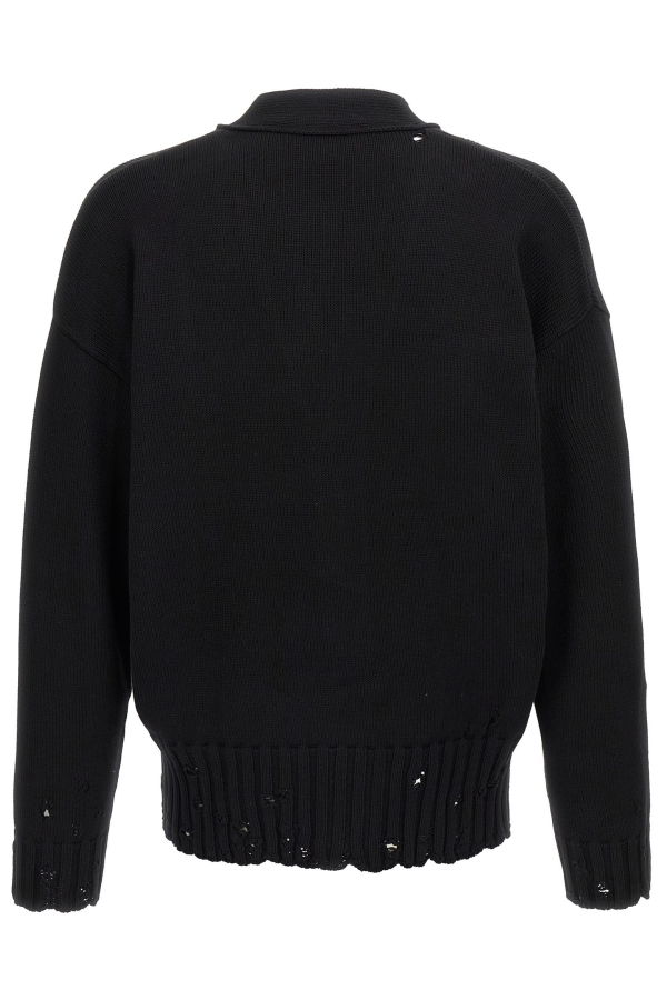 Marni Logo Embroidery Cardigan - Black